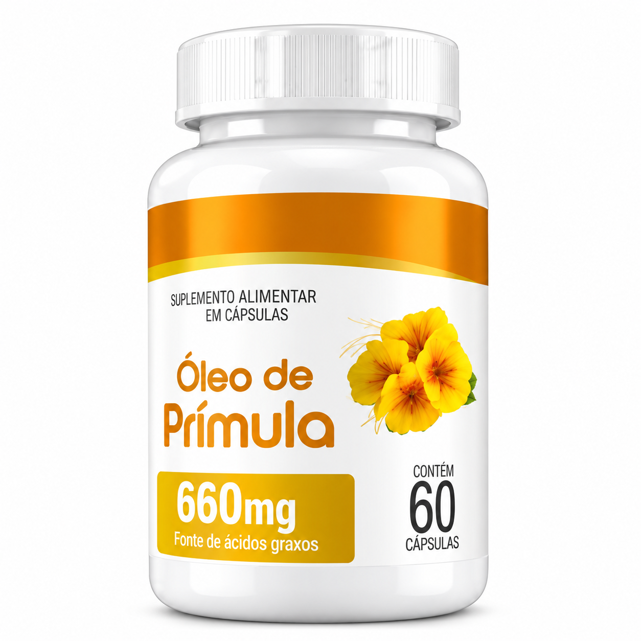 Oleo de Primula Fundo branco