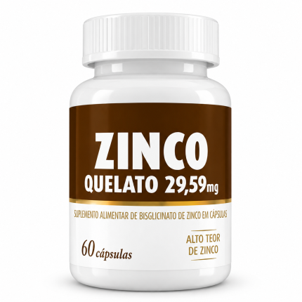 Zinco Quelato 29,59 mg – 60 Cápsulas